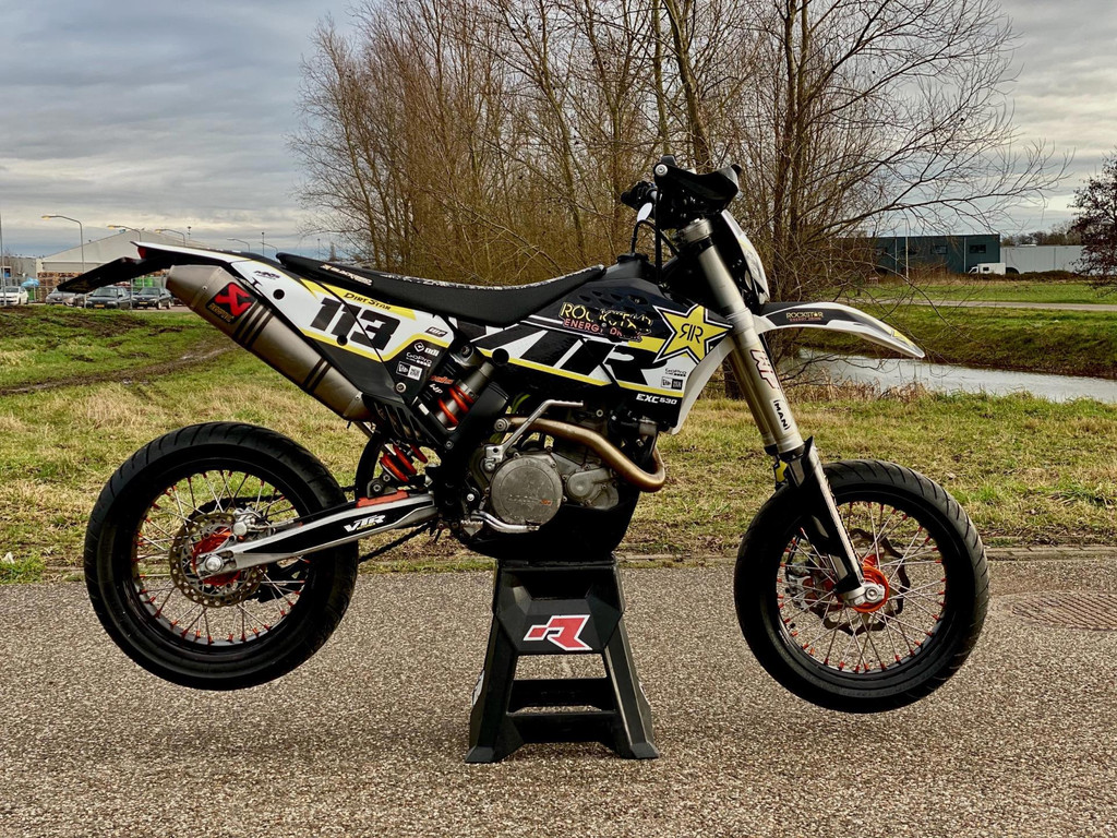 KTM Supermotard 530 EXC-R A2 Kenteken Supermoto 2008 model 530 READY TO RACE! INRUIL MOGELIJK